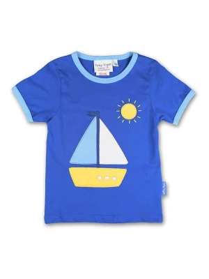 Toby Tiger Koszulka "St Ives Boat" w kolorze niebieskim rozmiar: 128