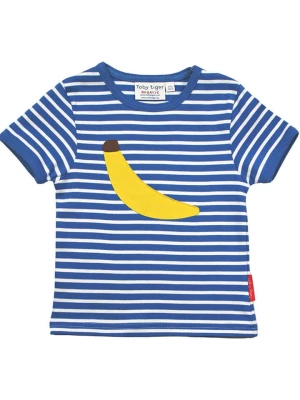 Toby Tiger Koszulka w kolorze niebiesko-żółtym rozmiar: 98