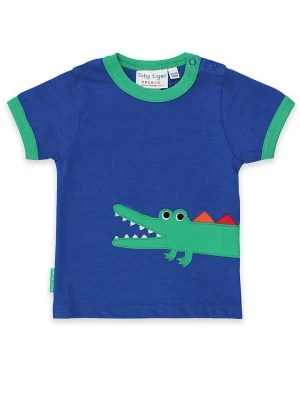 Toby Tiger Koszulka w kolorze zielono-niebieskim rozmiar: 110