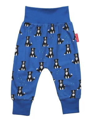 Toby Tiger Spodnie dresowe w kolorze niebiesko-czarnym rozmiar: 80