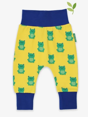 Toby Tiger Spodnie "Frog" w kolorze żółtym rozmiar: 80