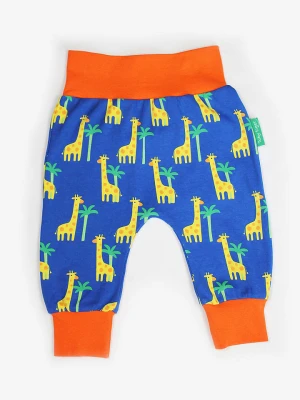 Toby Tiger Spodnie w kolorze niebieskim ze wzorem rozmiar: 86
