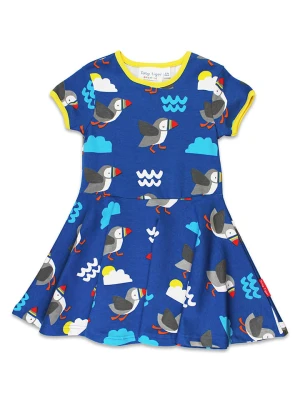 Toby Tiger Sukienka "Puffin" w kolorze niebieskim rozmiar: 122