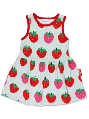 Toby Tiger Sukienka "Strawberry" w kolorze biało-czerwonym rozmiar: 98