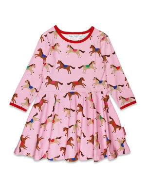 Toby Tiger Sukienka w kolorze jasnoróżowym rozmiar: 116