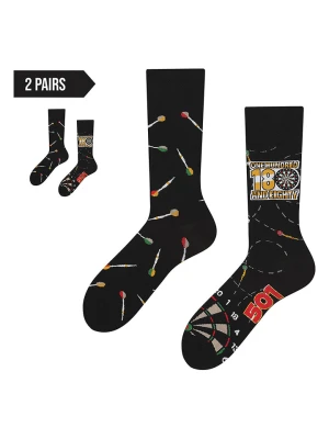 TODO SOCKS Skarpety (2 pary) w kolorze czarnym rozmiar: 43-46