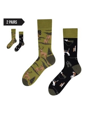 TODO SOCKS Skarpety (2 pary) w kolorze zielonym rozmiar: 47-50