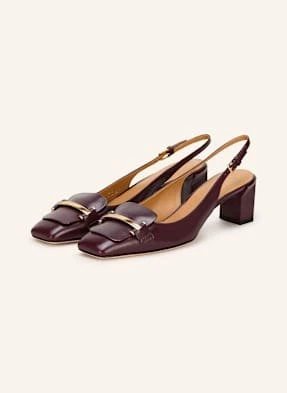 Tod's Czółenka Z Odkrytą Piętą braun