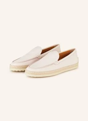 Tod's Loafersy Gomma Rafia rosa