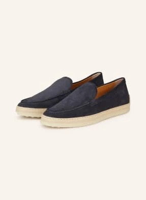 Tod's Mokasyny Gomma Rafia 92k blau