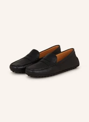 Tod's Mokasyny Gomma schwarz