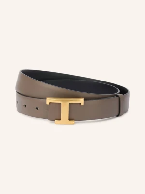 Tod's Pasek Skórzany Dwustronny braun brązowy