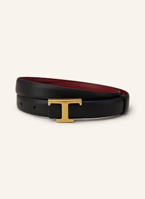 Tod's Pasek Skórzany Dwustronny schwarz