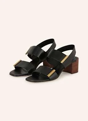 Tod's Sandały Na Obcasie schwarz