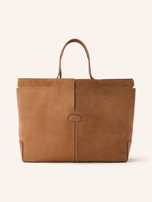 Tod's Torba Na Zakupy Z Kieszonką braun brązowy