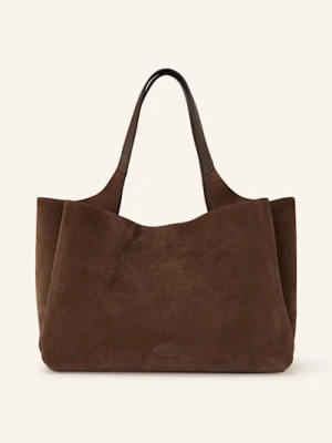 Tod's Torba Shopper Apa 2 Manici Media T Pendente braun