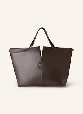 Tod's Torba Shopper Medium Z Saszetką braun