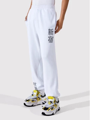 Togoshi Spodnie dresowe TG22-SPM010 Biały Oversize
