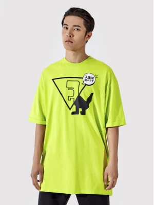 Togoshi T-Shirt Unisex TG22-TSM011 Zielony Oversize