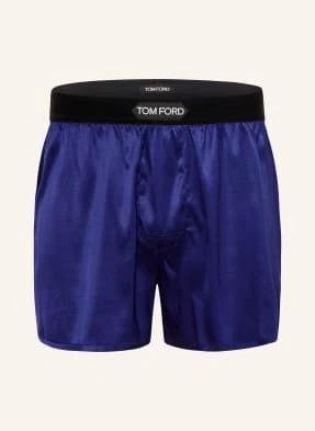 Tom Ford Bokserki Z Jedwabiu blau