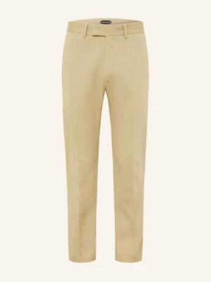 Tom Ford Chinosy O Kroju Slim Fit beige JASNOBRĄZOWY
