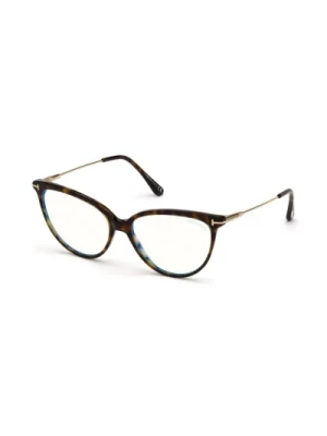Tom Ford, Elegancka oprawka Havana Okulary przeciwsłoneczne Brown, female,