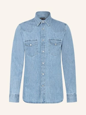 Tom Ford Koszula Jeansowa Slim Fit blau