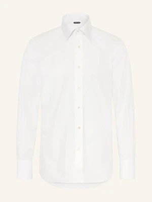 Tom Ford Koszula O Kroju Extra Slim Fit weiss BIAŁY