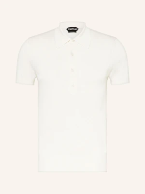 Tom Ford Koszulka Polo Z Dżerseju Z Dodatkiem Jedwabiu weiss