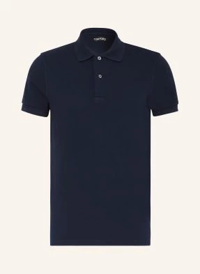 Tom Ford Koszulka Polo Z Piki blau