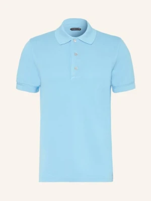 Tom Ford Koszulka Polo Z Piki blau