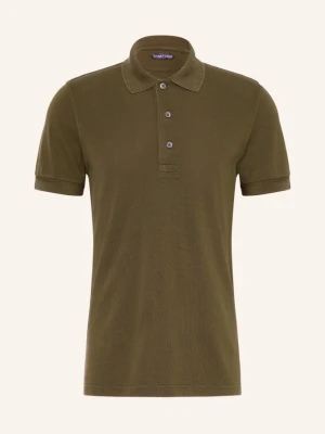 Tom Ford Koszulka Polo Z Piki gruen KHAKI
