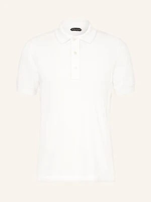 Tom Ford Koszulka Polo Z Piki weiss