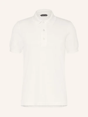 Tom Ford Koszulka Polo Z Piki weiss