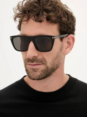Tom Ford okulary przeciwsłoneczne Aslan męskie kolor czarny FT1175_5601A