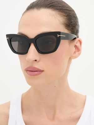Tom Ford okulary przeciwsłoneczne Athena damskie kolor czarny FT1190_5301A