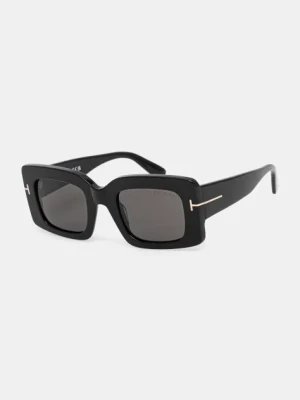 Tom Ford okulary przeciwsłoneczne Brigitta damskie kolor czarny FT1188_5001A