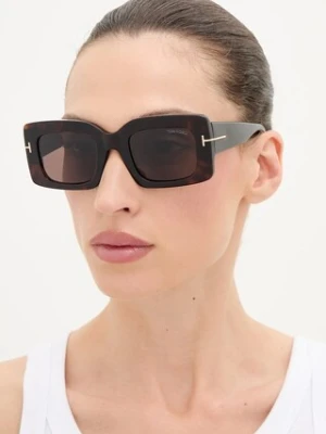 Tom Ford okulary przeciwsłoneczne Brigitta damskie kolor czarny FT1188_5052E