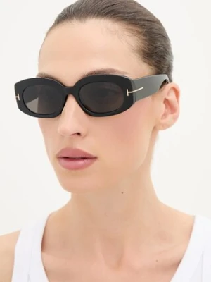 Tom Ford okulary przeciwsłoneczne Cielle damskie kolor czarny FT1187_5201A