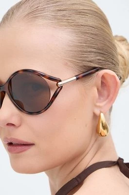 Tom Ford okulary przeciwsłoneczne damskie kolor brązowy FT1090_5953E