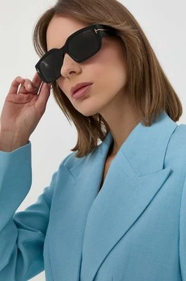 Tom Ford okulary przeciwsłoneczne damskie kolor czarny