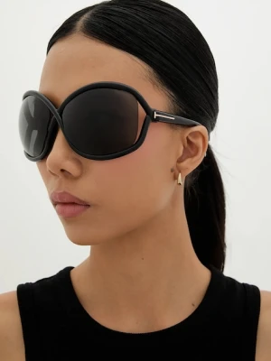 Tom Ford okulary przeciwsłoneczne damskie kolor czarny FT1068_6801A