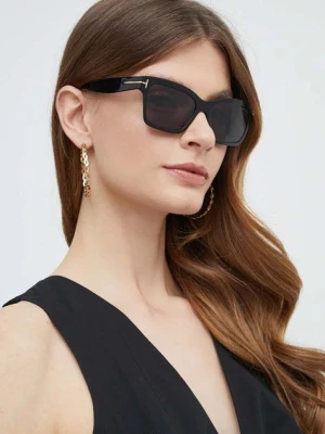 Tom Ford okulary przeciwsłoneczne damskie kolor czarny FT1085_5401A