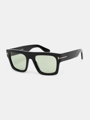 Tom Ford okulary przeciwsłoneczne Fausto męskie kolor czarny FT0711_5301N