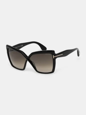 Tom Ford okulary przeciwsłoneczne Fiore damskie kolor czarny FT1195_6301B