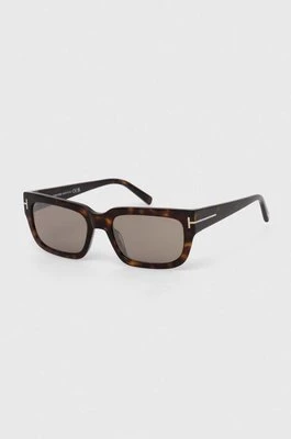 Tom Ford okulary przeciwsłoneczne kolor brązowy FT1075_5452L
