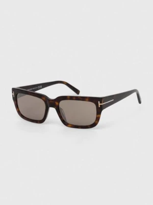 Tom Ford okulary przeciwsłoneczne kolor brązowy FT1075_5452L