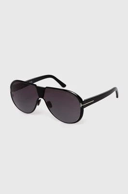 Tom Ford okulary przeciwsłoneczne męskie kolor czarny FT1072_6401B