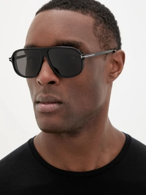 Tom Ford okulary przeciwsłoneczne męskie kolor czarny FT1208-N_6101A