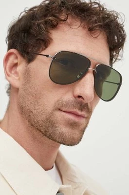 Tom Ford okulary przeciwsłoneczne męskie kolor srebrny FT1071_6214N